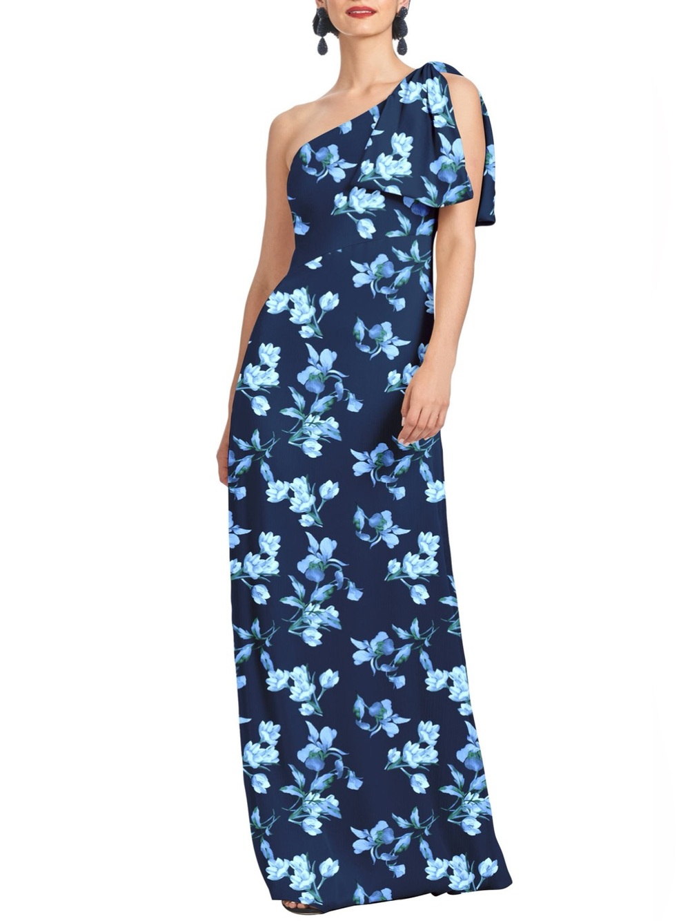 SACHIN & BABI Chelsea Floral Gown in Night Sky Venetian petal Size 2